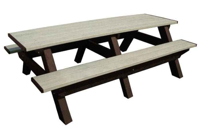 Deluxe 8′ Recycled Plastic Picnic Table