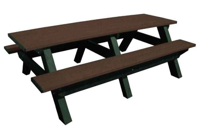 Deluxe 8′ Recycled Plastic Picnic Table