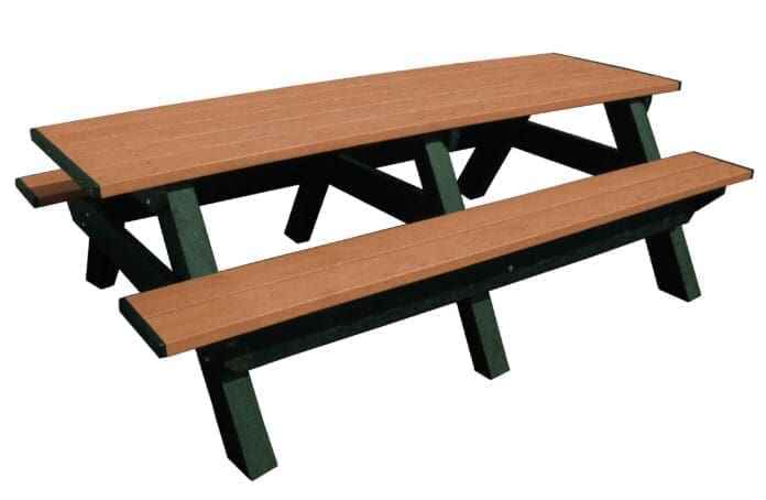 Deluxe 8′ Recycled Plastic Picnic Table