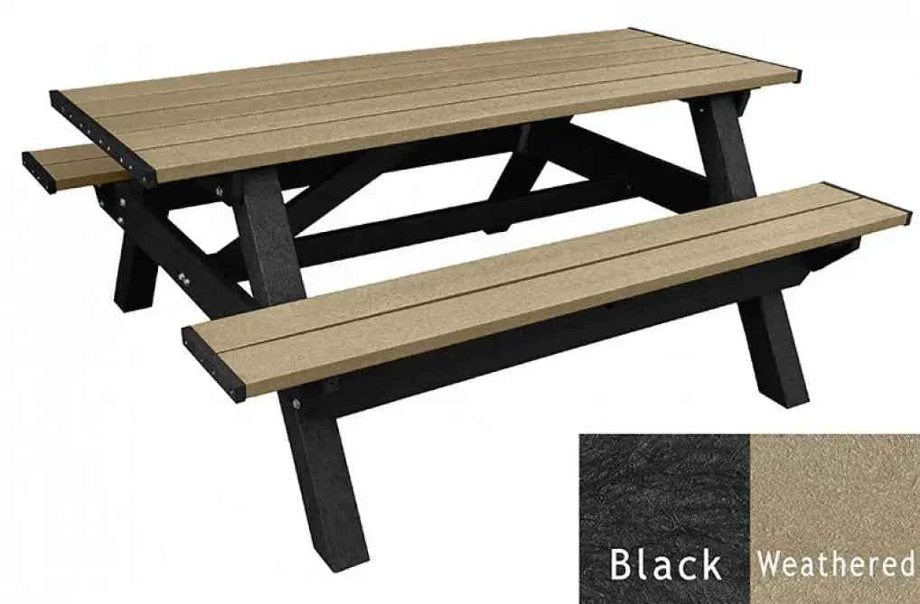 Signature 6-Foot All-Weather Recycled Picnic Table