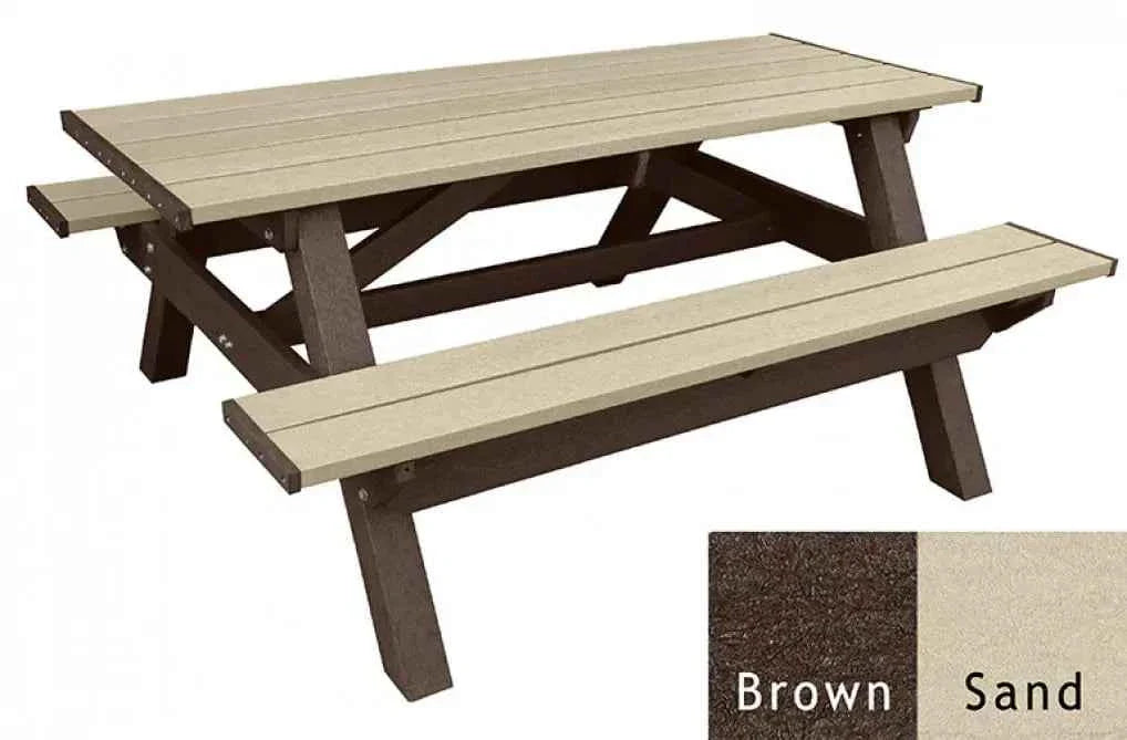 Signature 6-Foot All-Weather Recycled Picnic Table