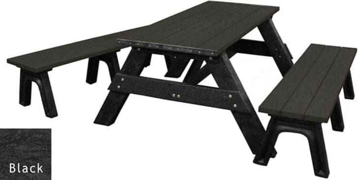 Heirloom Recycled Poly Picnic Suite with Detached Benches
