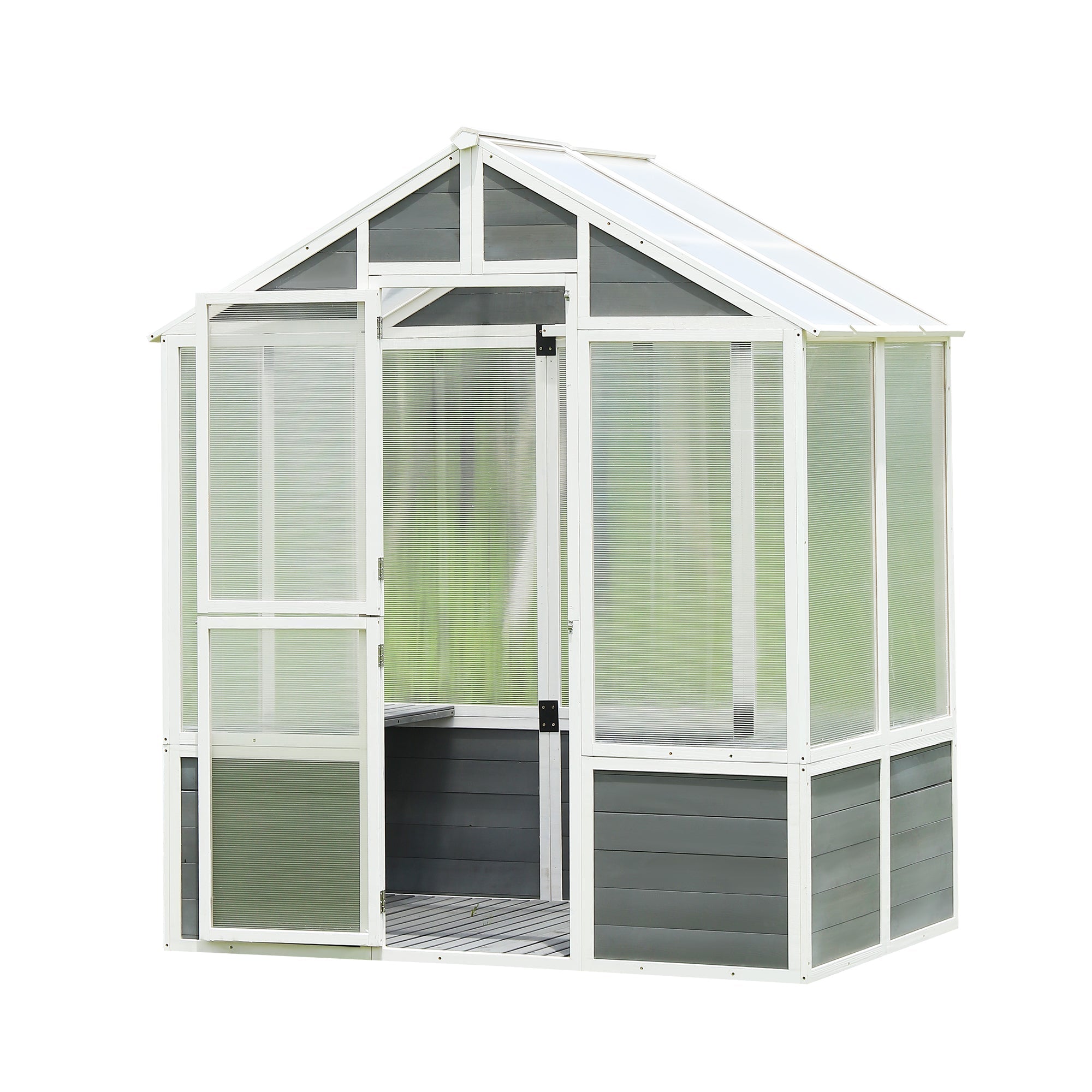 The Heirloom Solid Pine Walk-In Greenhouse - 76'' x 48''