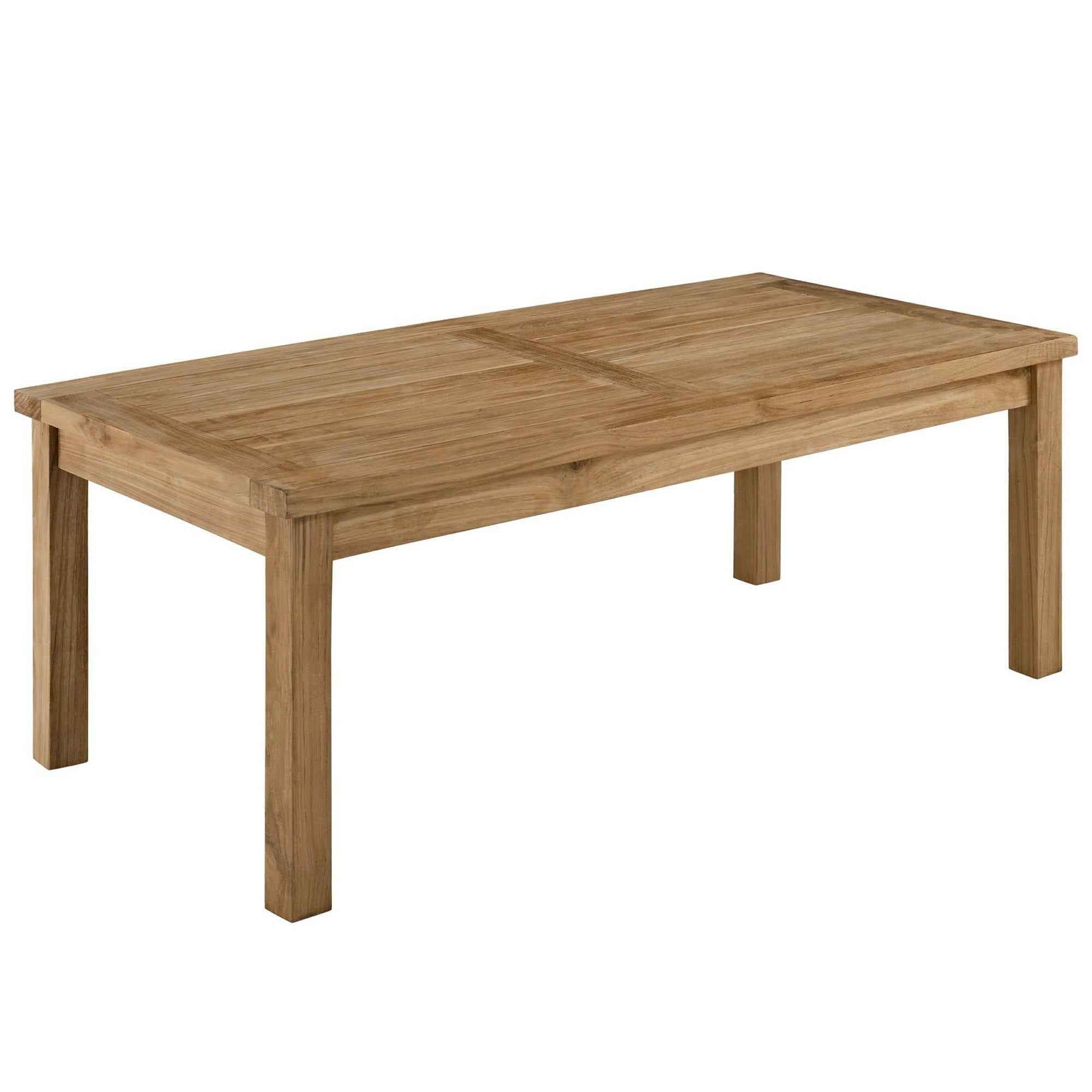 Marina Teak 10-Piece Outdoor Seating Set - Modway Collection
