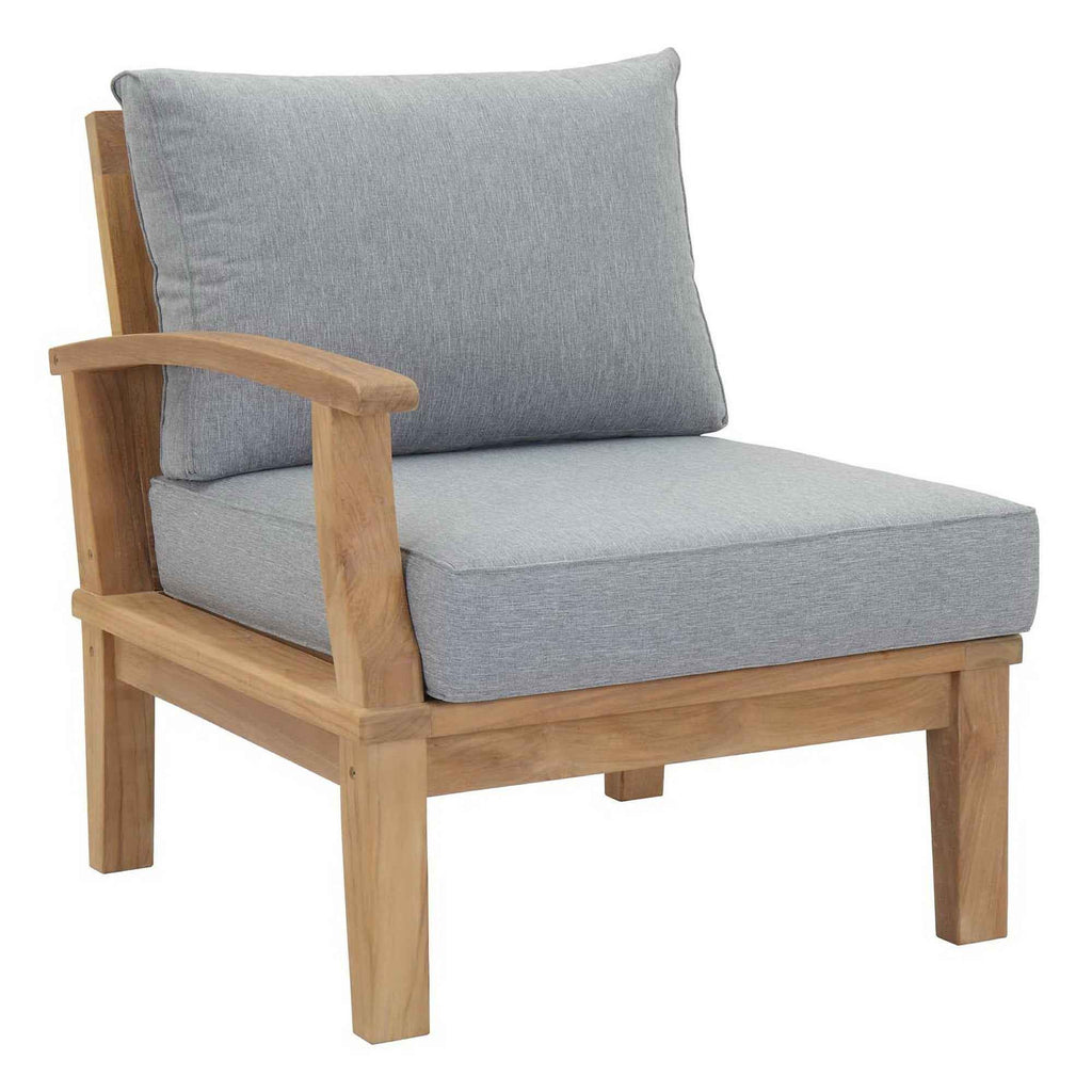 Marina 9-Piece Teak Outdoor Lounge Set by Modway