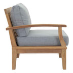 Marina 9-Piece Teak Outdoor Lounge Set by Modway