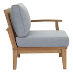 Marina 9-Piece Teak Outdoor Lounge Set by Modway