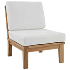 Marina 9-Piece Teak Outdoor Lounge Set by Modway