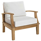 Marina 9-Piece Teak Outdoor Lounge Set by Modway