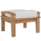 Marina 9-Piece Teak Outdoor Lounge Set by Modway