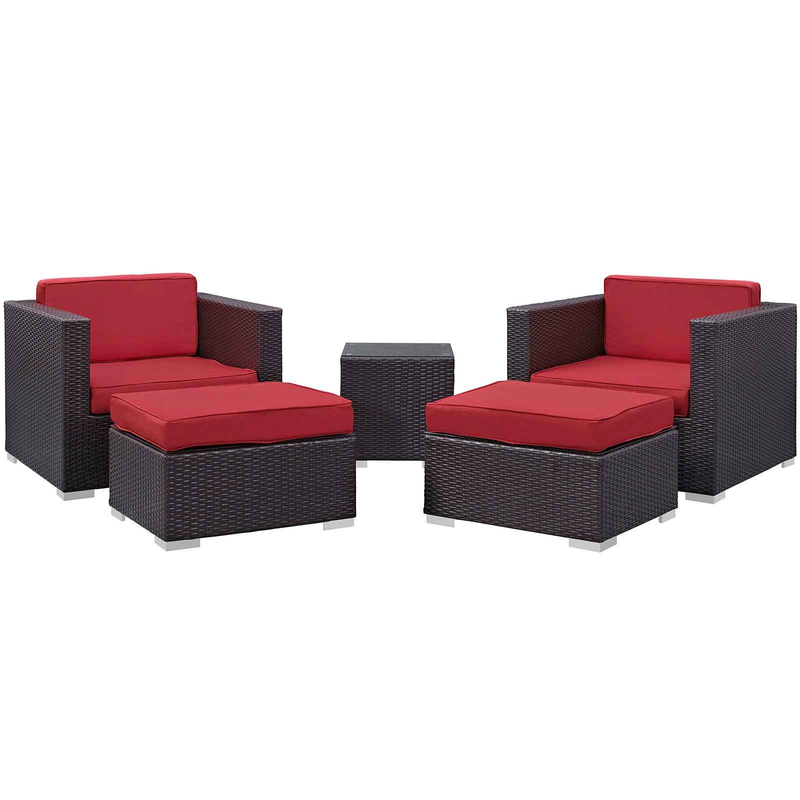 Modway Convene 5-Piece Outdoor Sectional Set