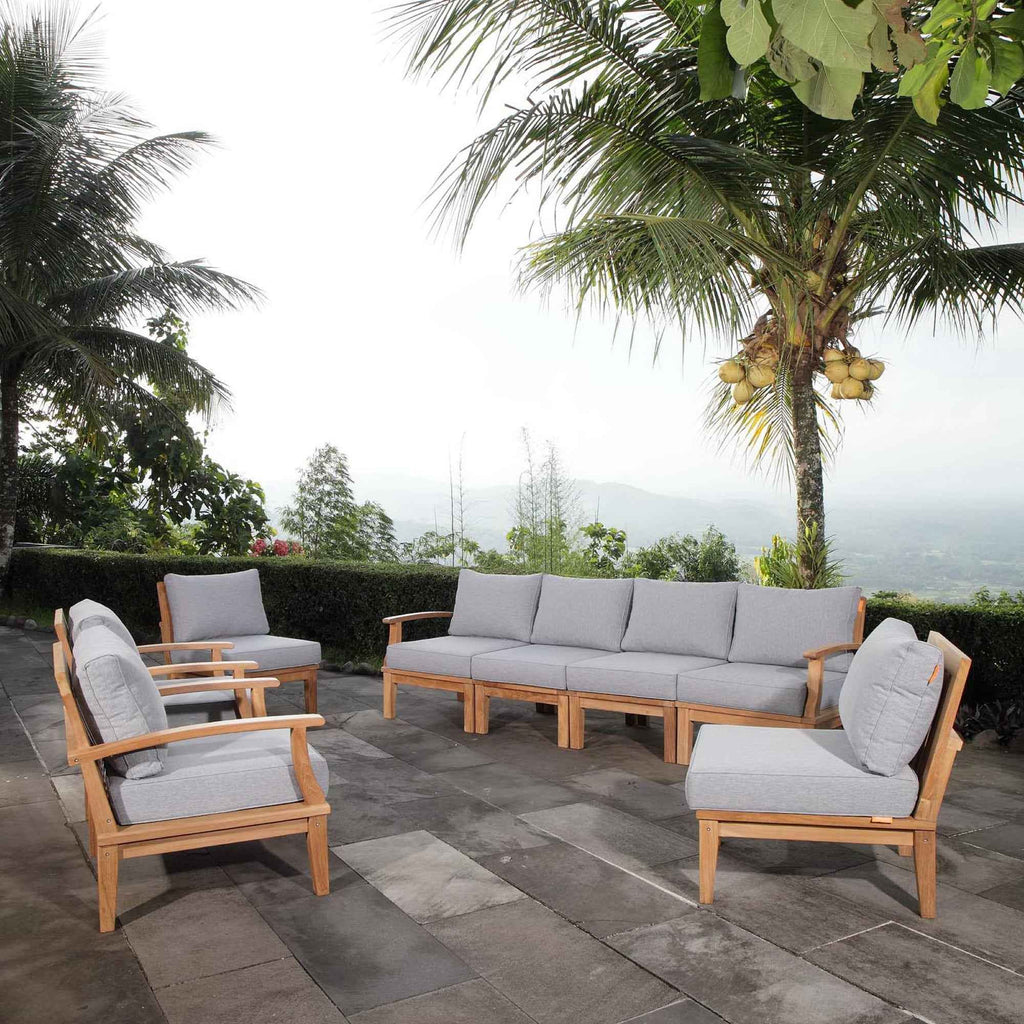 Marina 8-Piece Solid Teak Outdoor Sectional Set