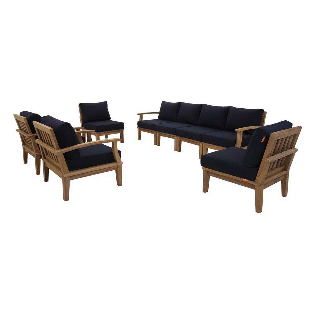 Marina 8-Piece Solid Teak Outdoor Sectional Set