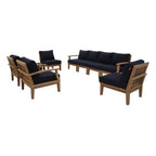Marina 8-Piece Solid Teak Outdoor Sectional Set