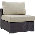 Modway Convene 10-Piece Outdoor Lounge Sectional Set