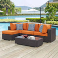 Modway Convene 5-Piece Outdoor Sectional Set