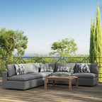 Modway 5-Piece Modular Outdoor Sectional Sofa