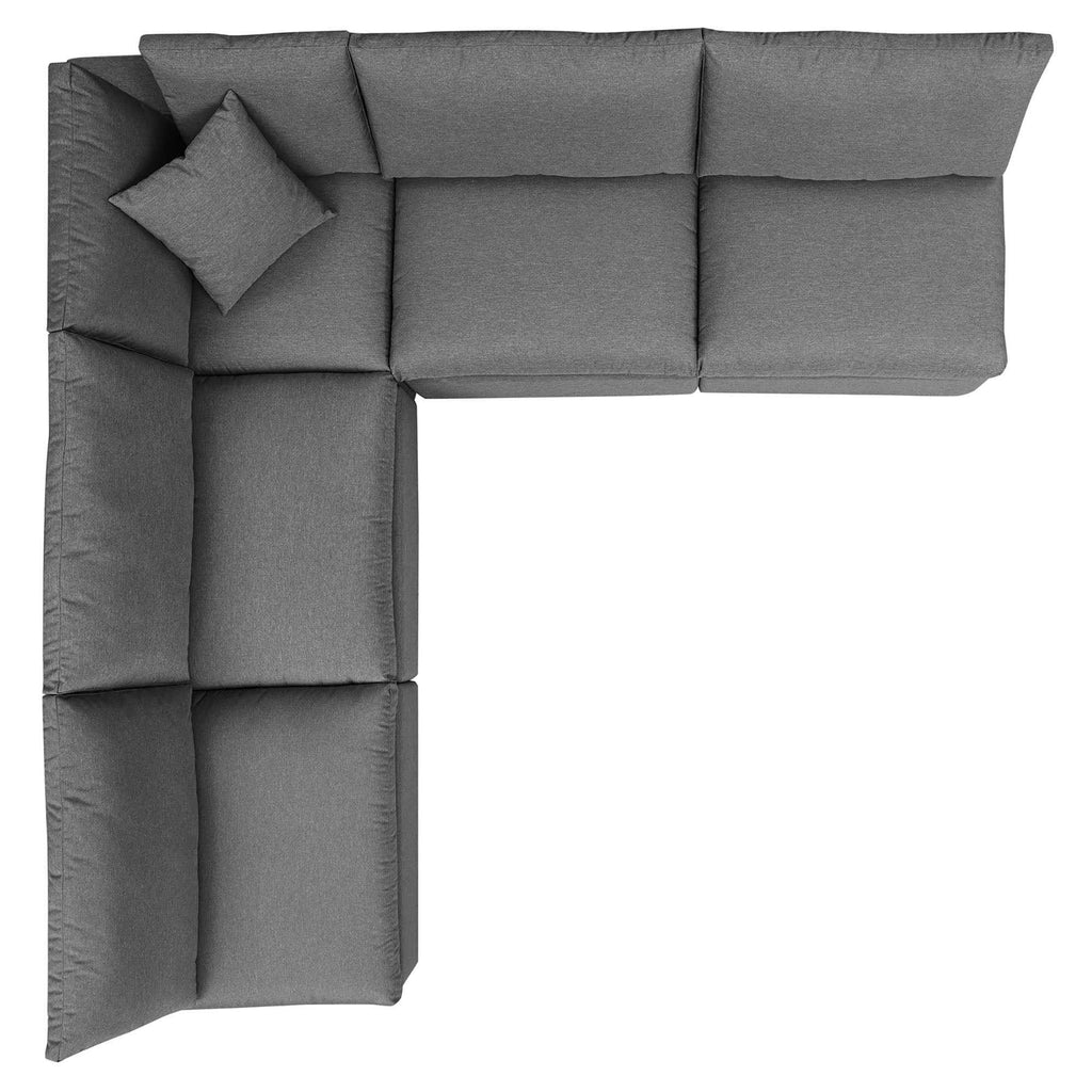 Modway 5-Piece Modular Outdoor Sectional Sofa