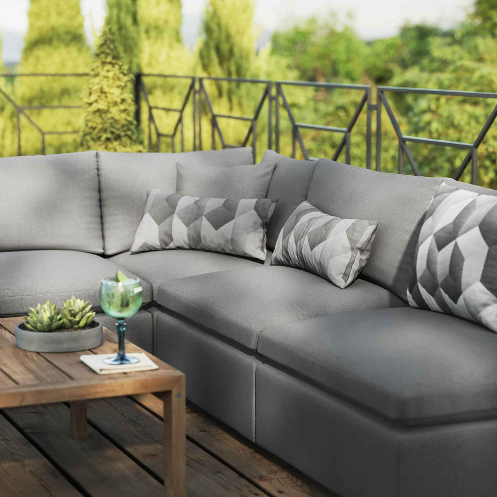 Modway 5-Piece Modular Outdoor Sectional Sofa