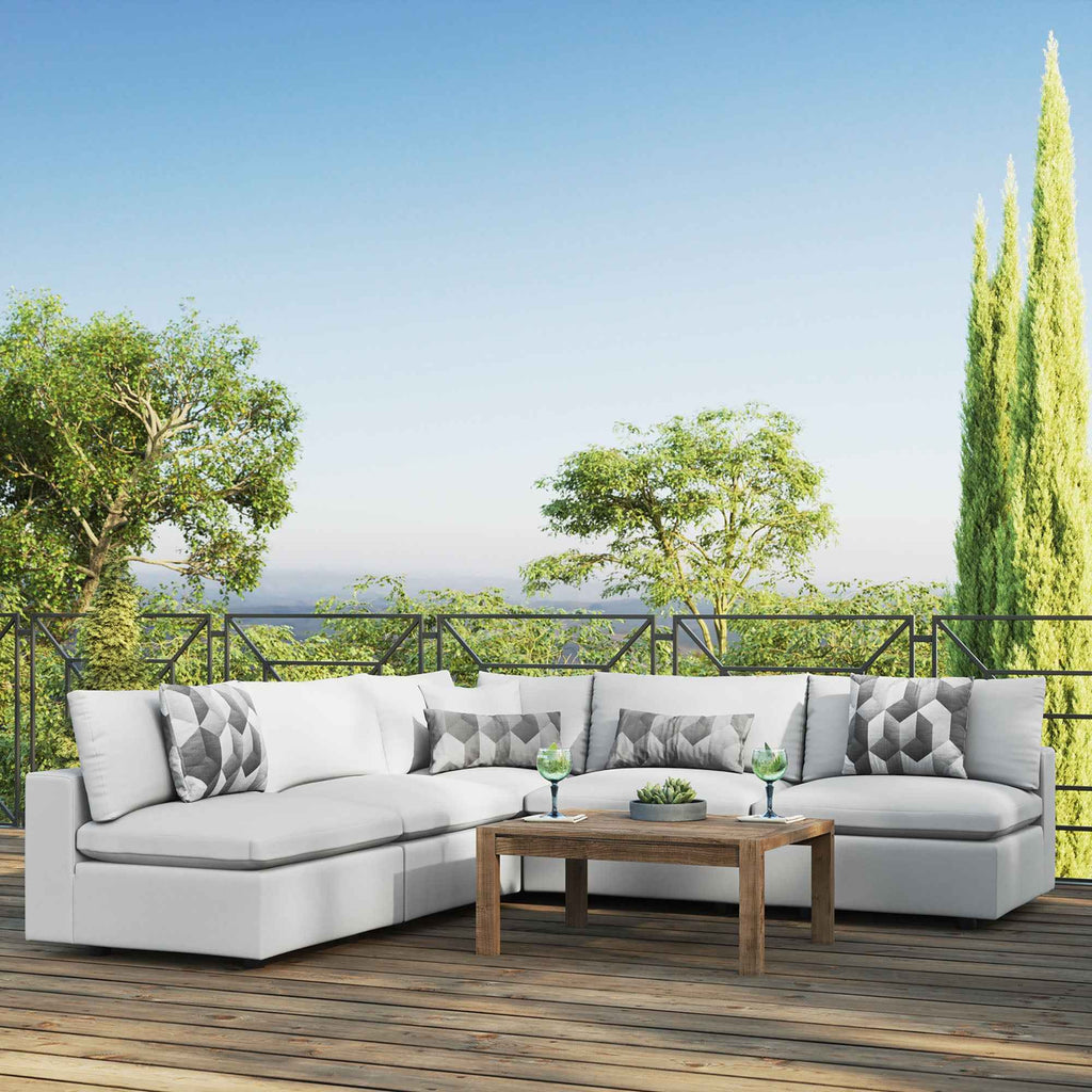 Modway 5-Piece Modular Outdoor Sectional Sofa