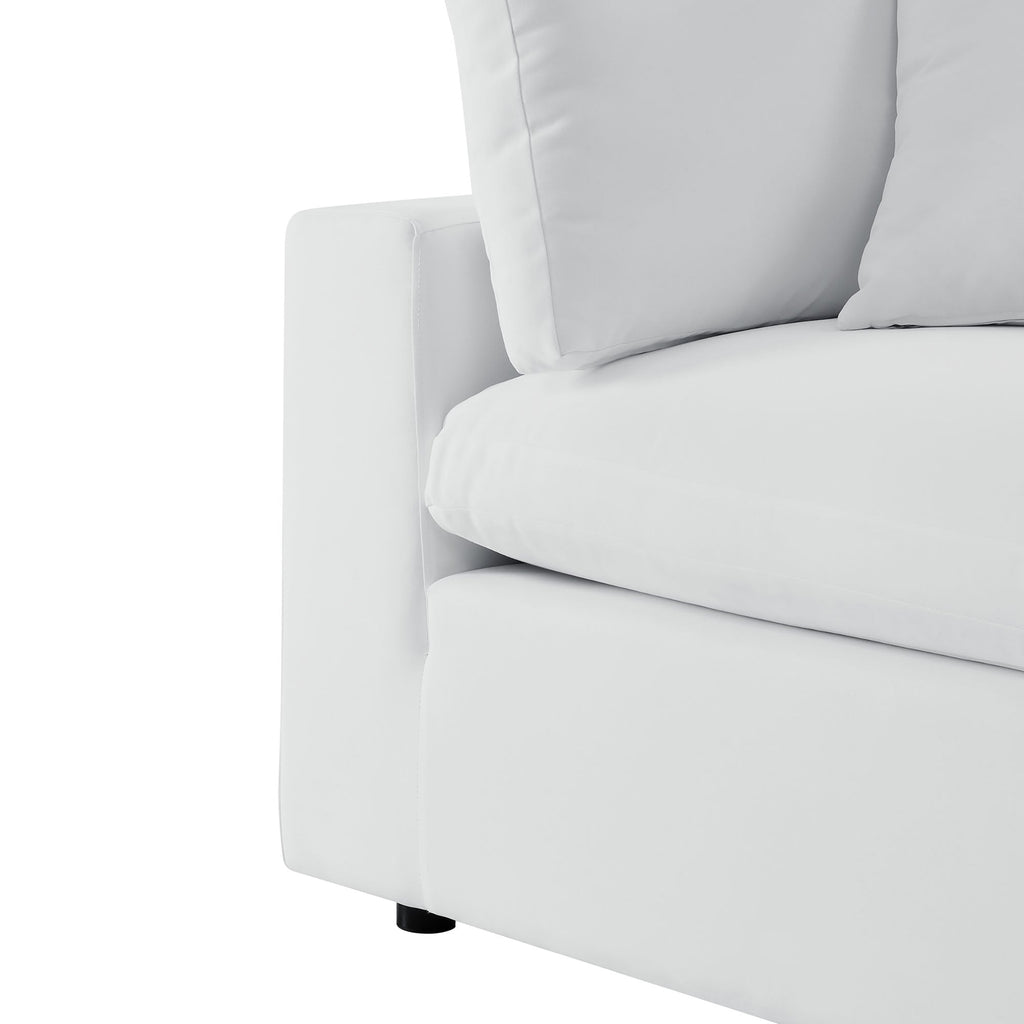Commix 5-Piece Outdoor Sectional Sofa in Sunbrella® White