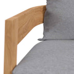 Modway Brisbane 3-Piece Grey Teak Outdoor Conversation Set