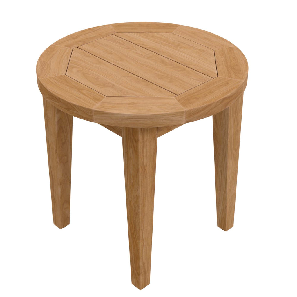 Modway Brisbane 3-Piece Grey Teak Outdoor Conversation Set