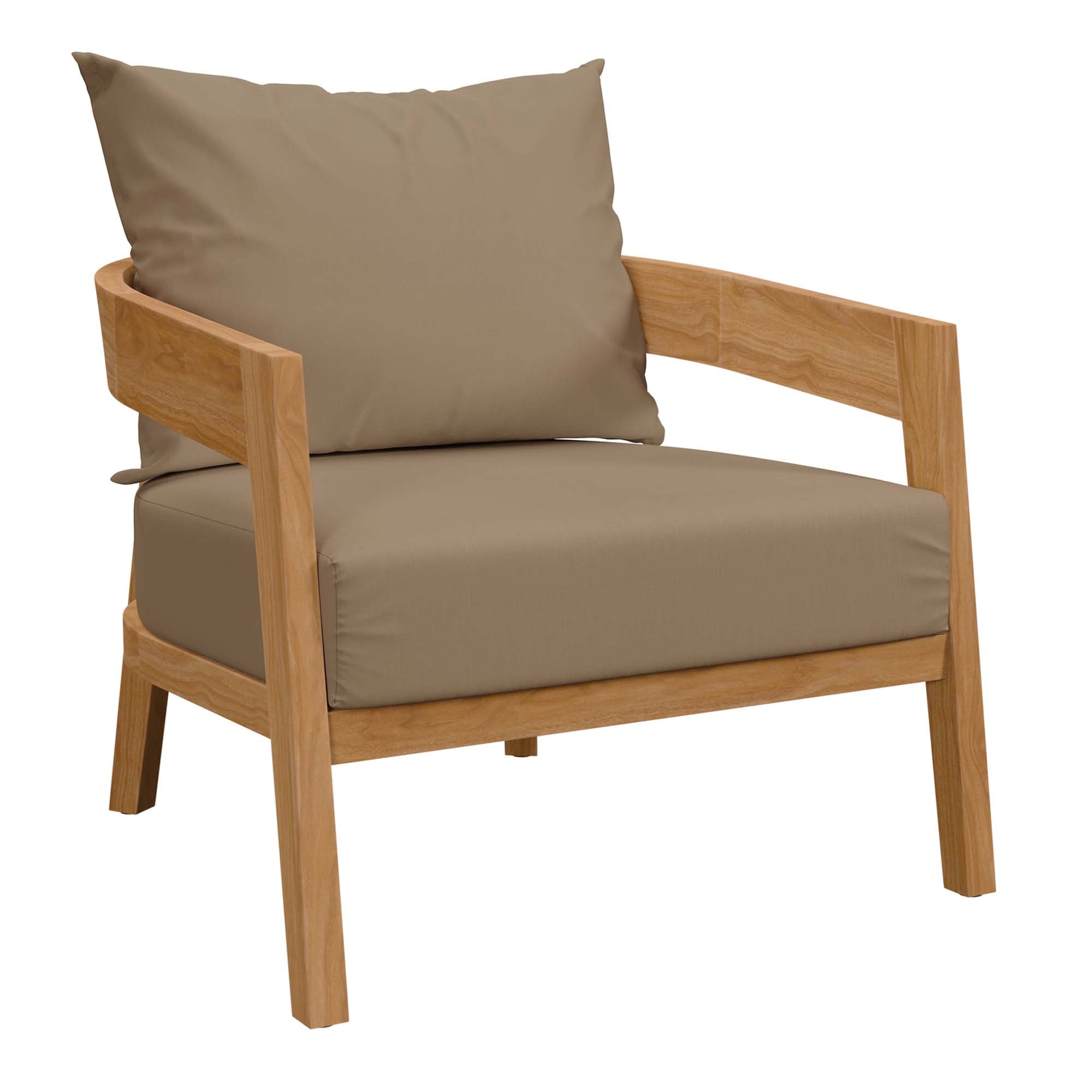 Brisbane Teak 3-Piece Outdoor Patio Set by Modway