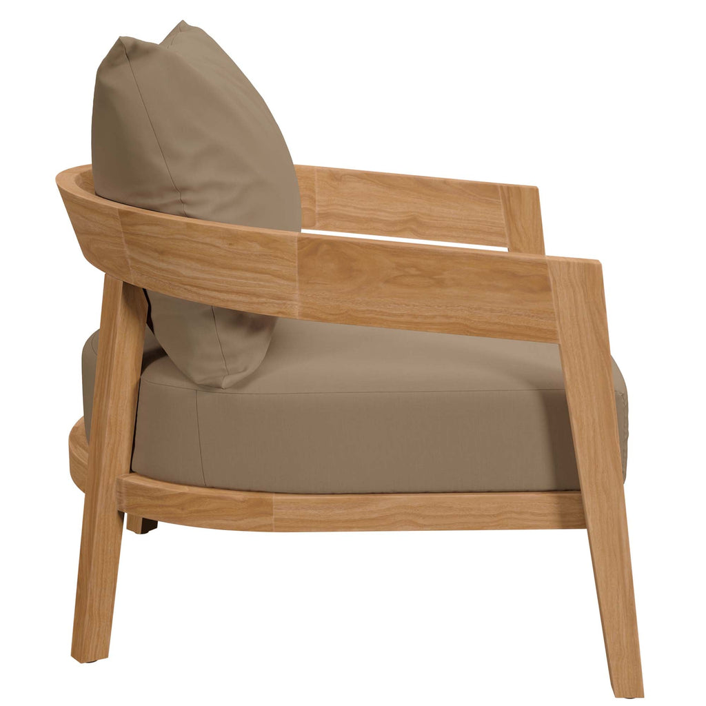 Brisbane Teak 3-Piece Outdoor Patio Set by Modway