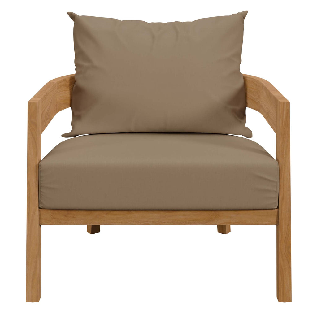 Brisbane Teak 3-Piece Outdoor Patio Set by Modway