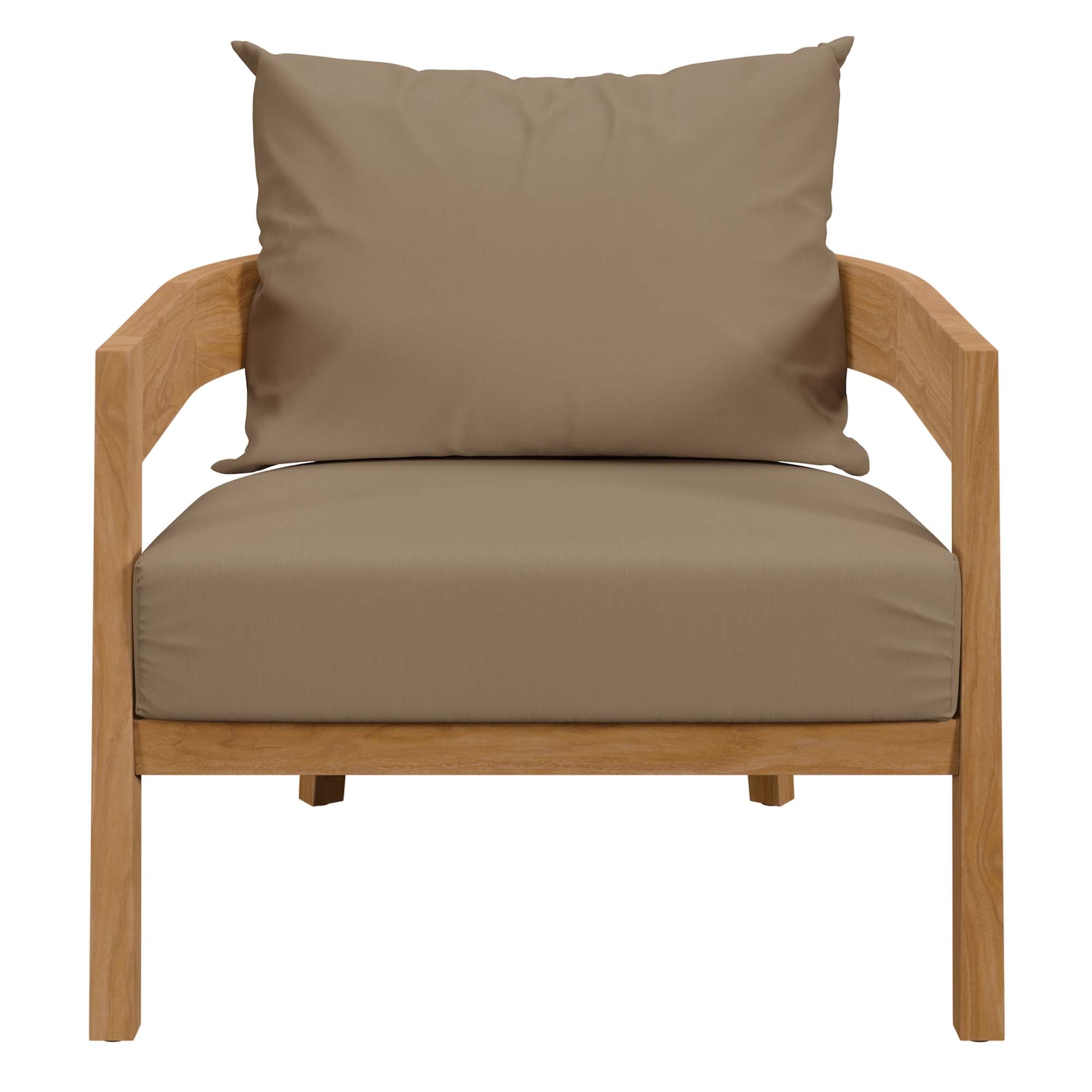 Brisbane Teak 3-Piece Outdoor Patio Set by Modway