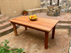 Artisan Farmhouse Solid Redwood Dining Table