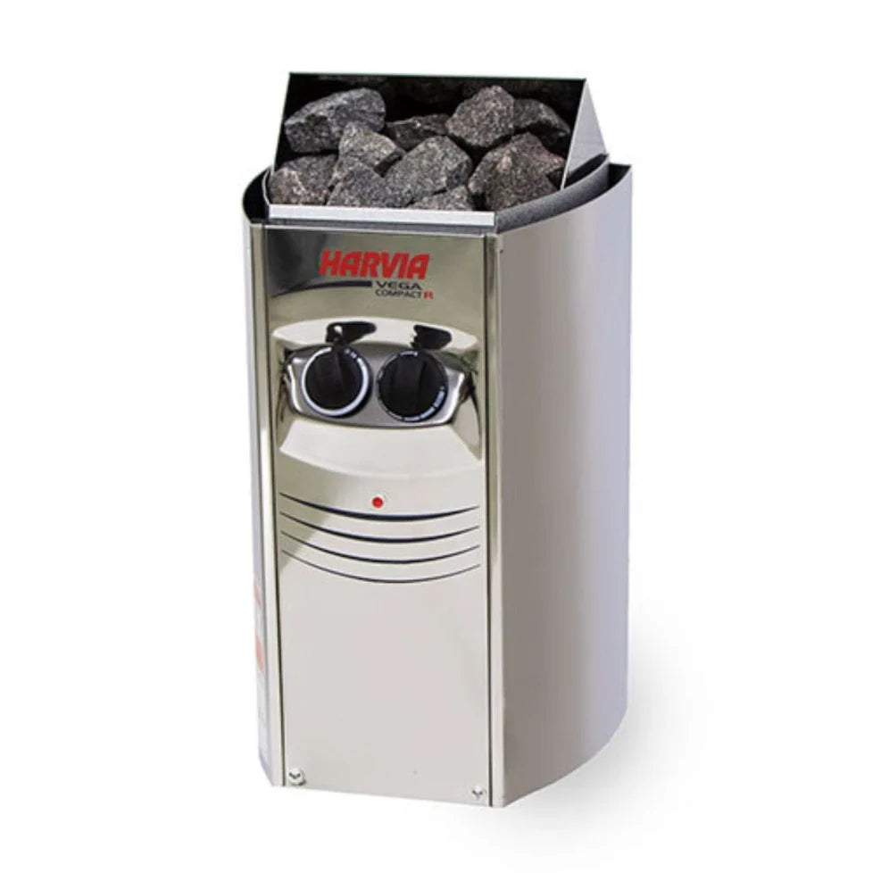 Harvia Vega Compact 3500 3.5KW Sauna Heater with Built-in Control - Finnish Sauna Builders