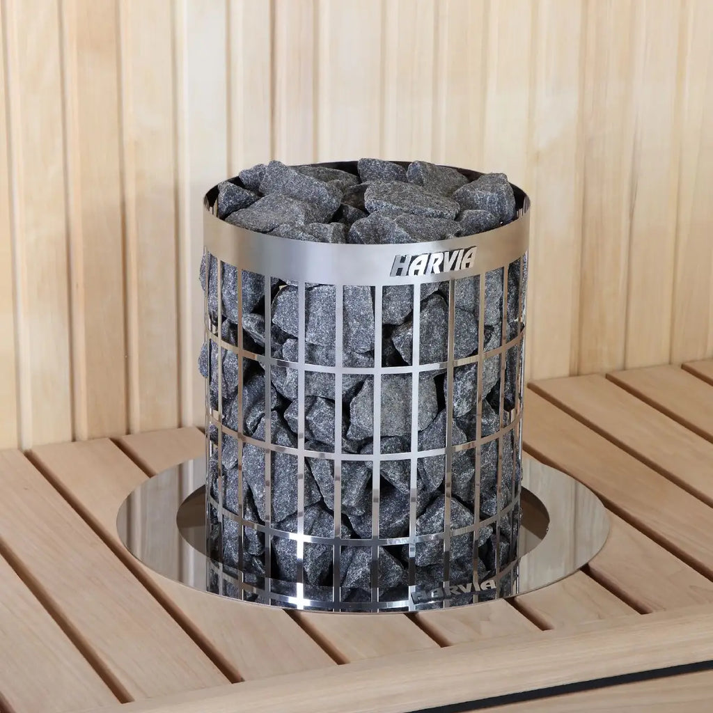 Harvia Cilindro PC80 8KW Sauna Heater with built in controls - Finnish Sauna Builders