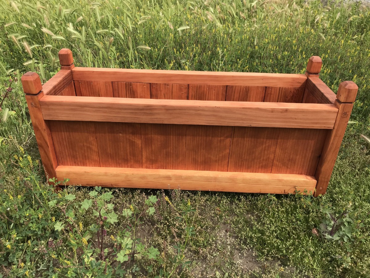 Artisan Redwood Solid Wood Garden Planter