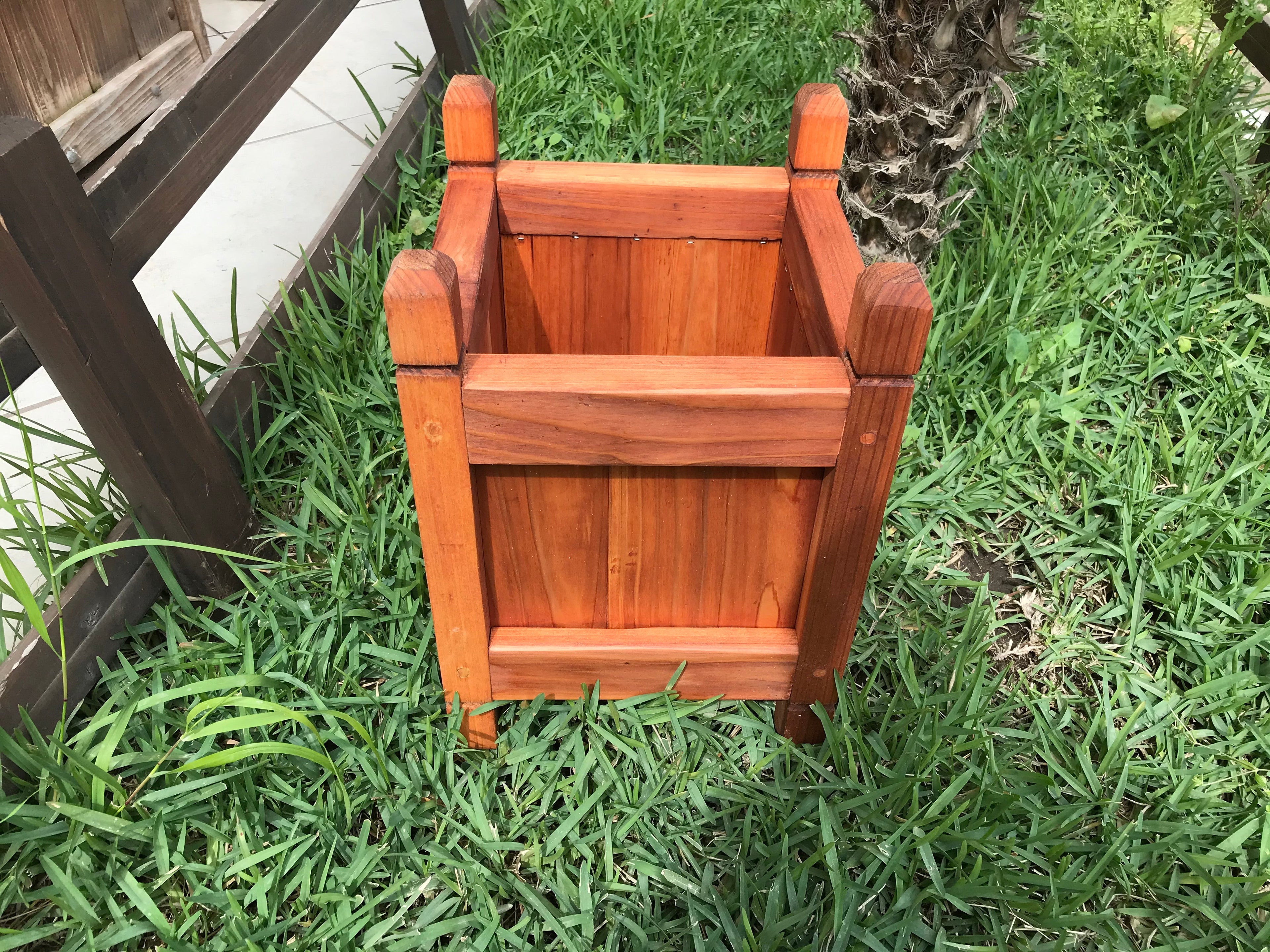 Artisan Redwood Solid Wood Garden Planter