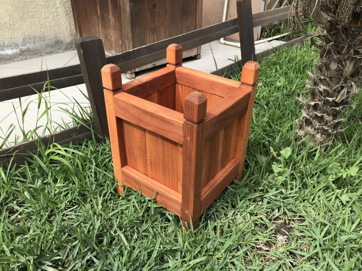 Artisan Redwood Solid Wood Garden Planter