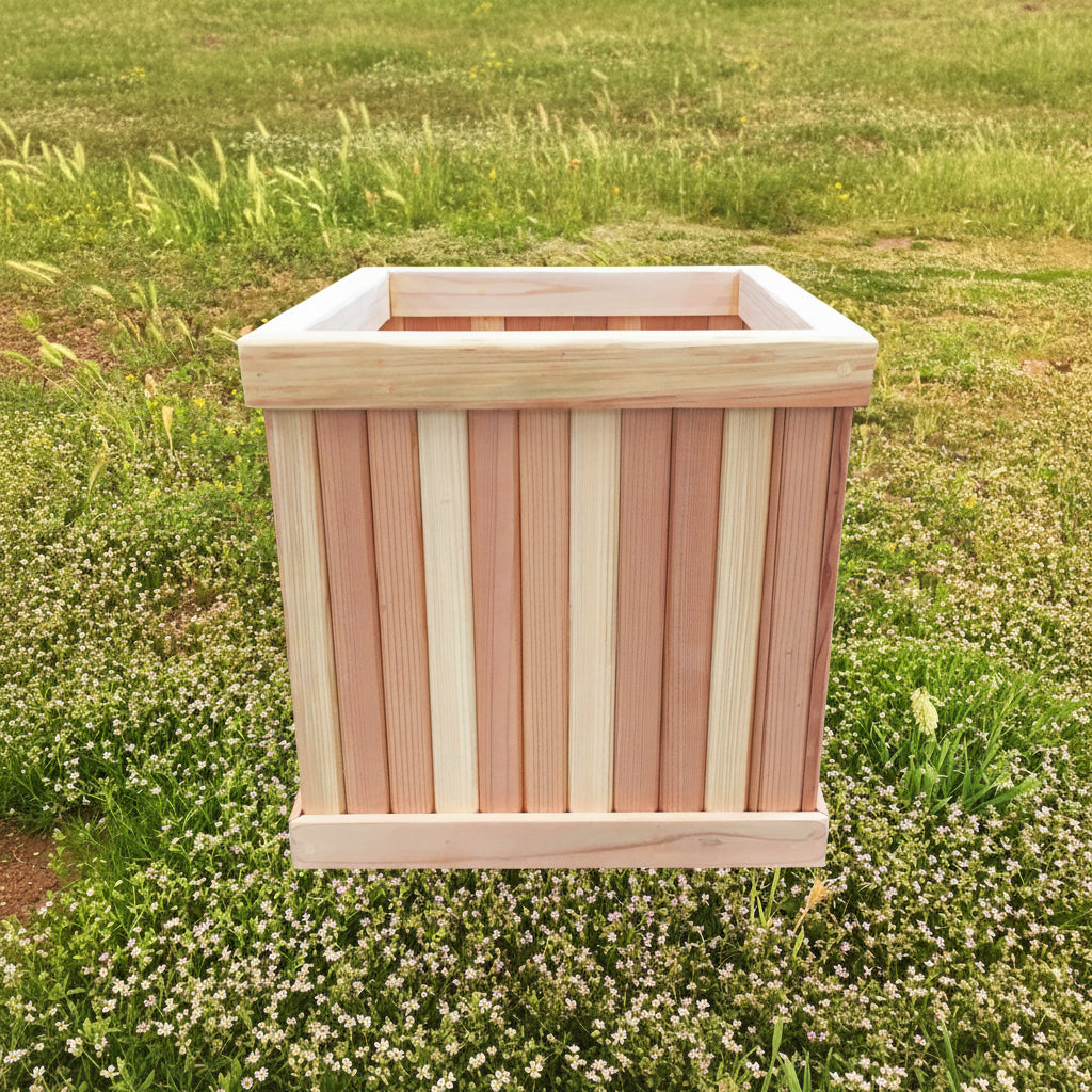 San Clemente Tapered Solid Wood Planter