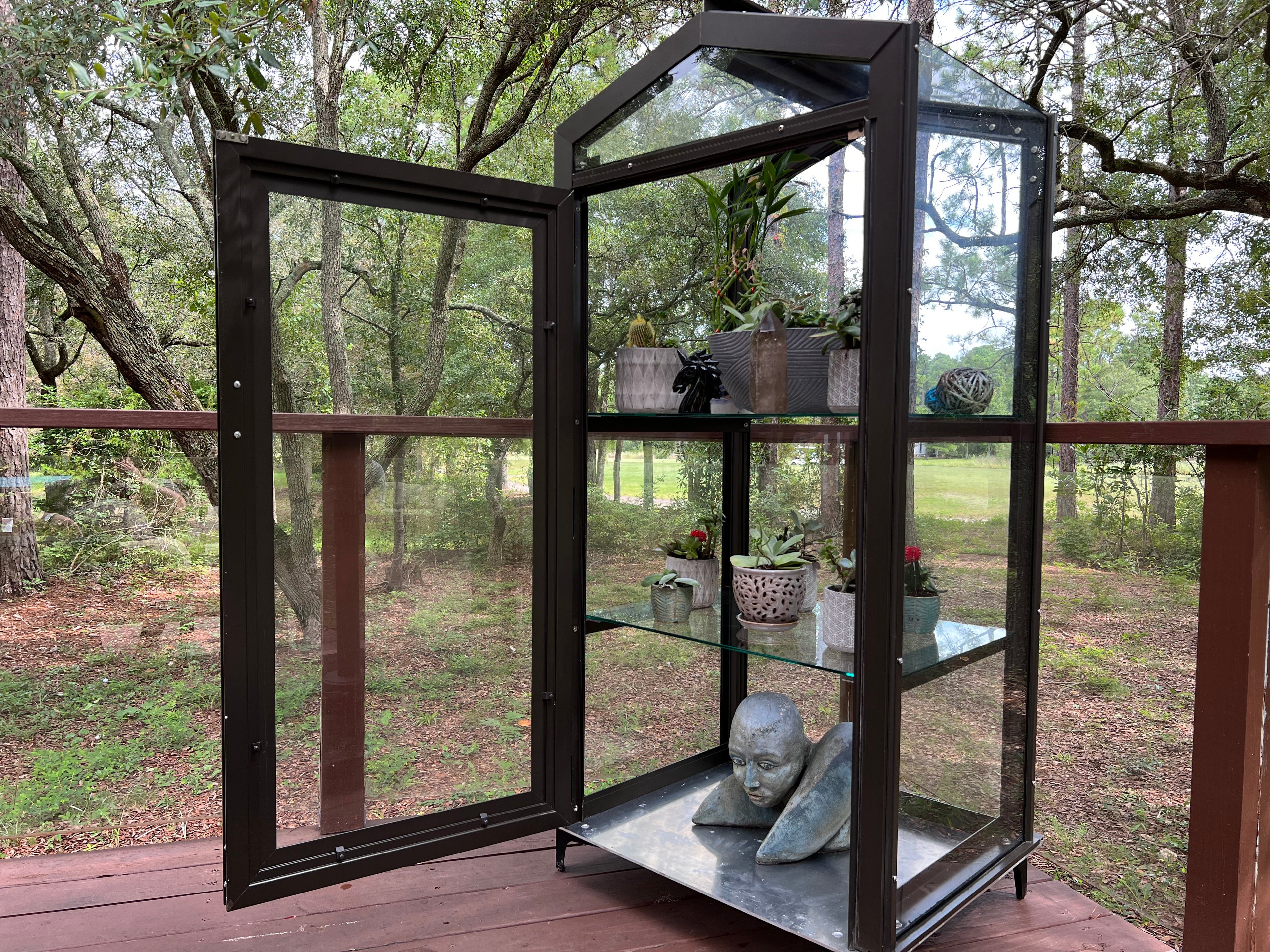 Janco Garden Curio Greenhouse Cabinet