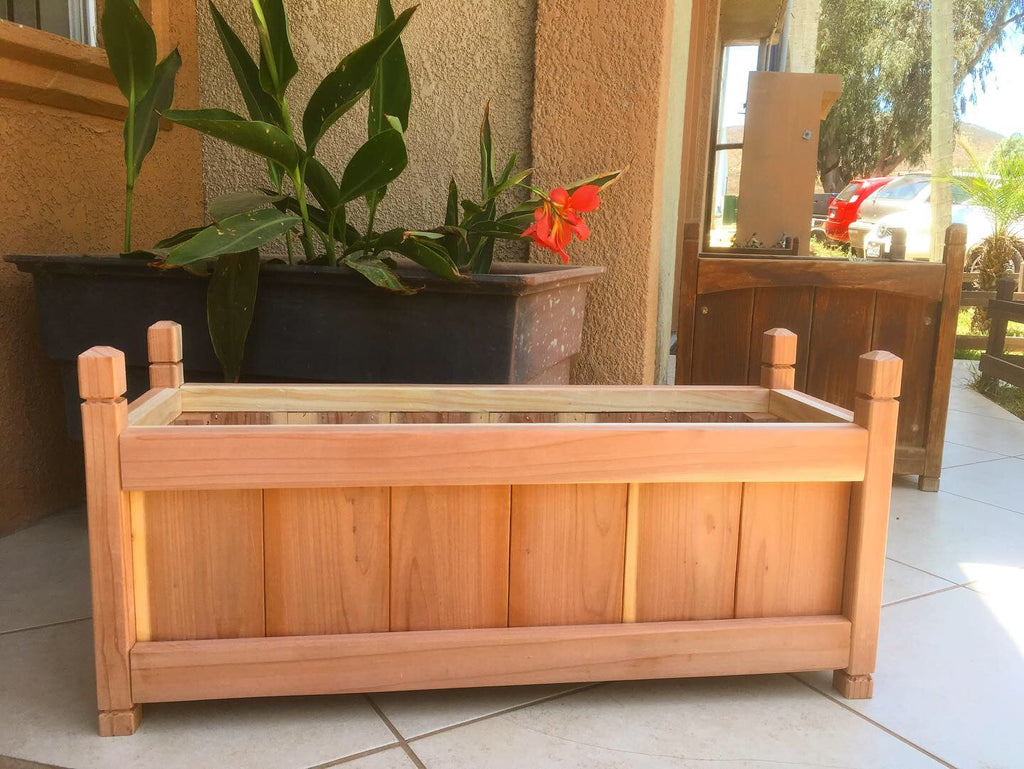 Artisan Redwood Solid Wood Garden Planter