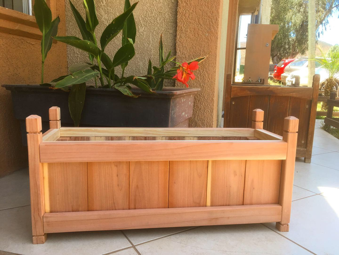 Artisan Redwood Solid Wood Garden Planter