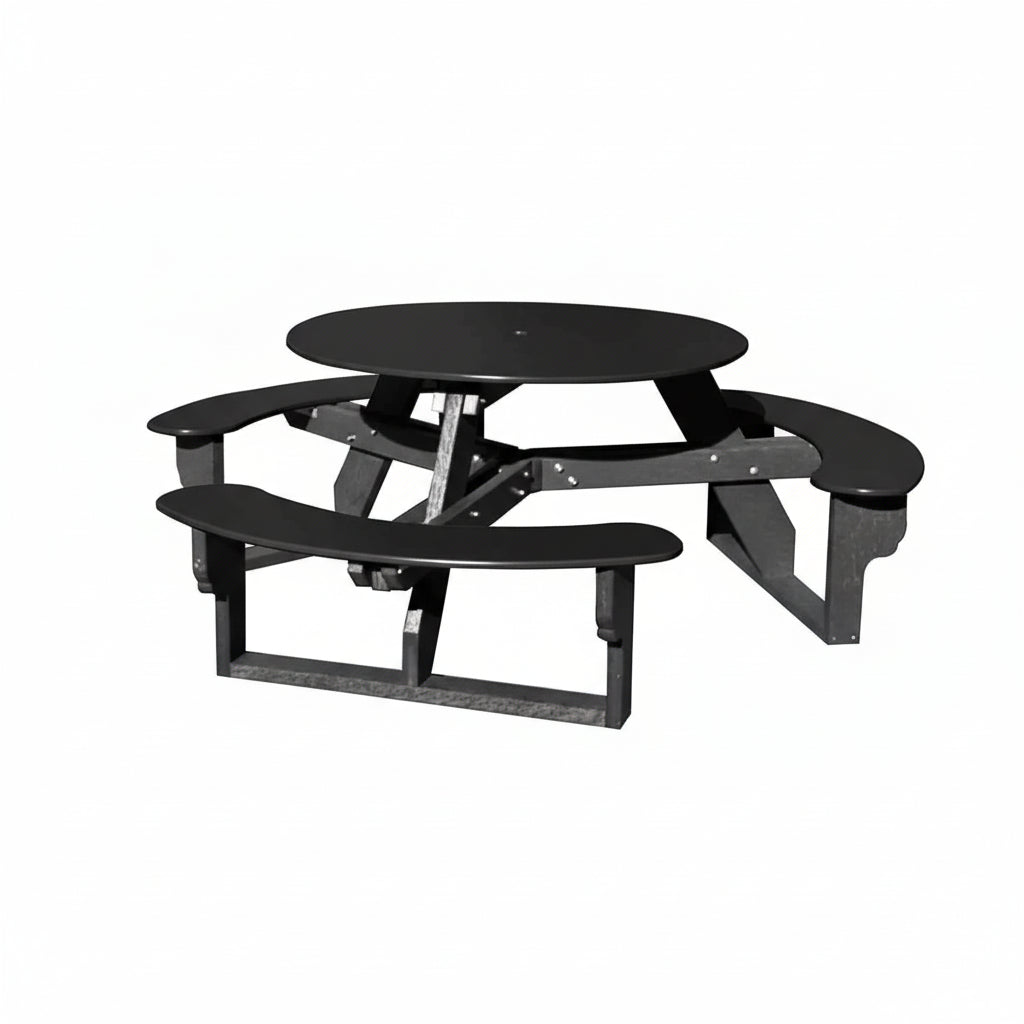 Circular Open-Concept Al Fresco Dining Table