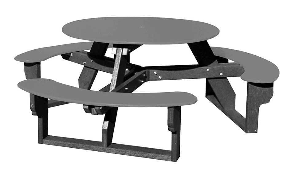 Circular Open-Concept Al Fresco Dining Table