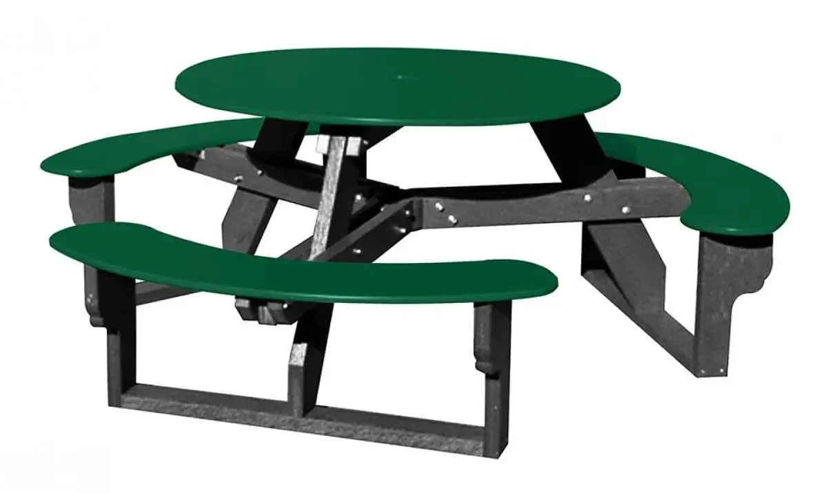 Circular Open-Concept Al Fresco Dining Table