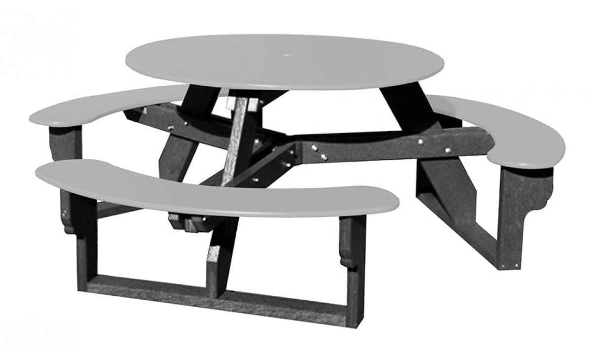 Circular Open-Concept Al Fresco Dining Table