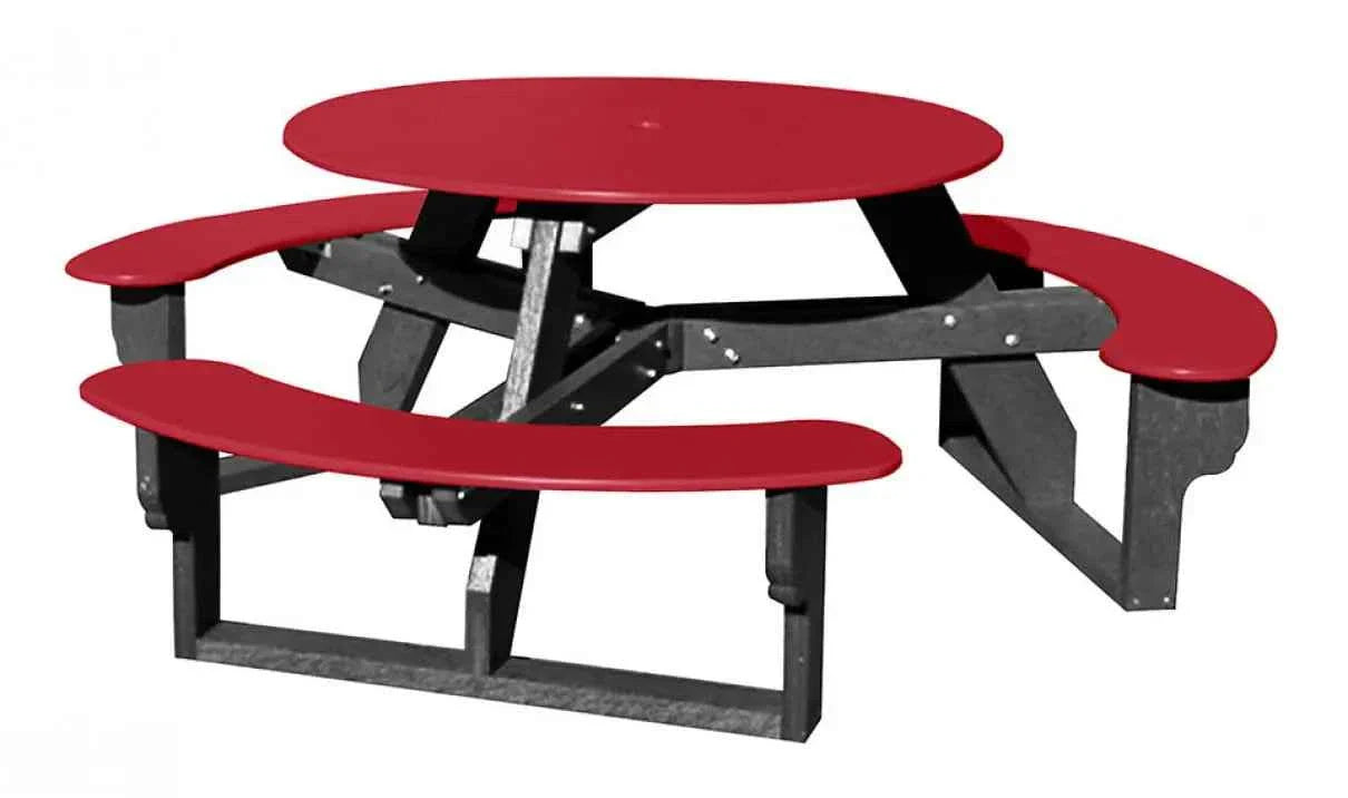 Circular Open-Concept Al Fresco Dining Table