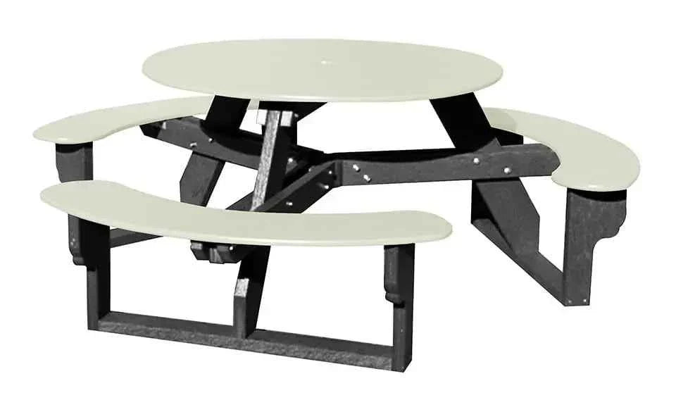 Circular Open-Concept Al Fresco Dining Table