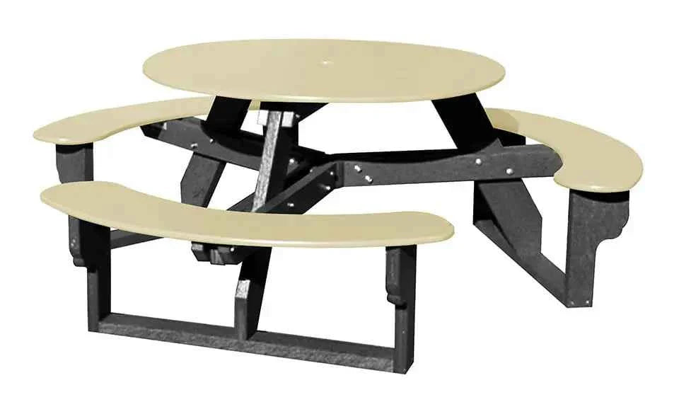 Circular Open-Concept Al Fresco Dining Table