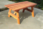 Best Redwood Super Deck Picnic Table