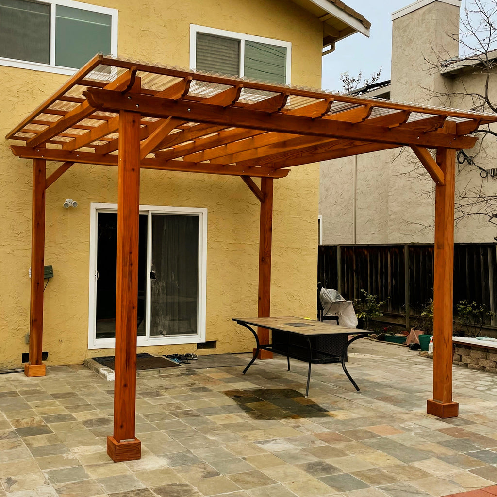 Super Deck Solid Redwood Pergola